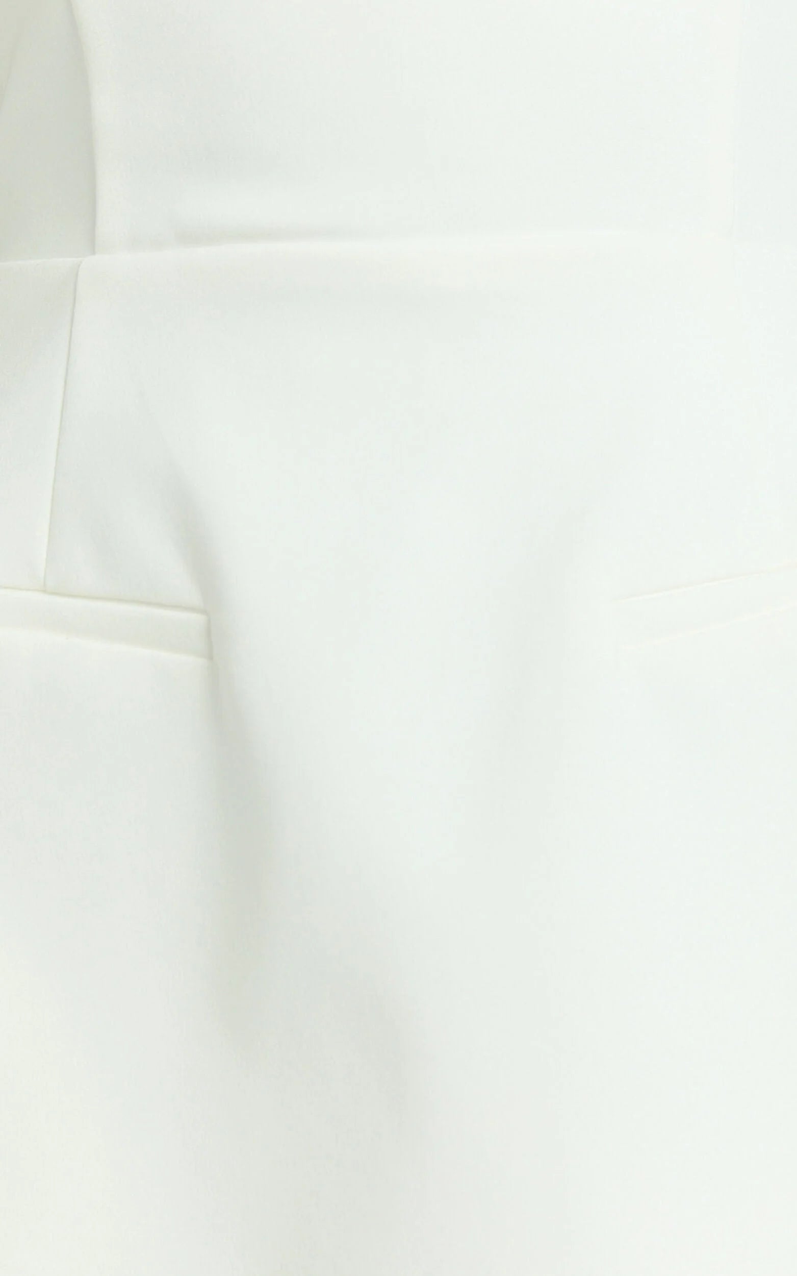 Benson Playsuit - Strapless Fit and Flare Playsuit in White