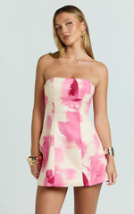 Catharine Mini Dress - Peach