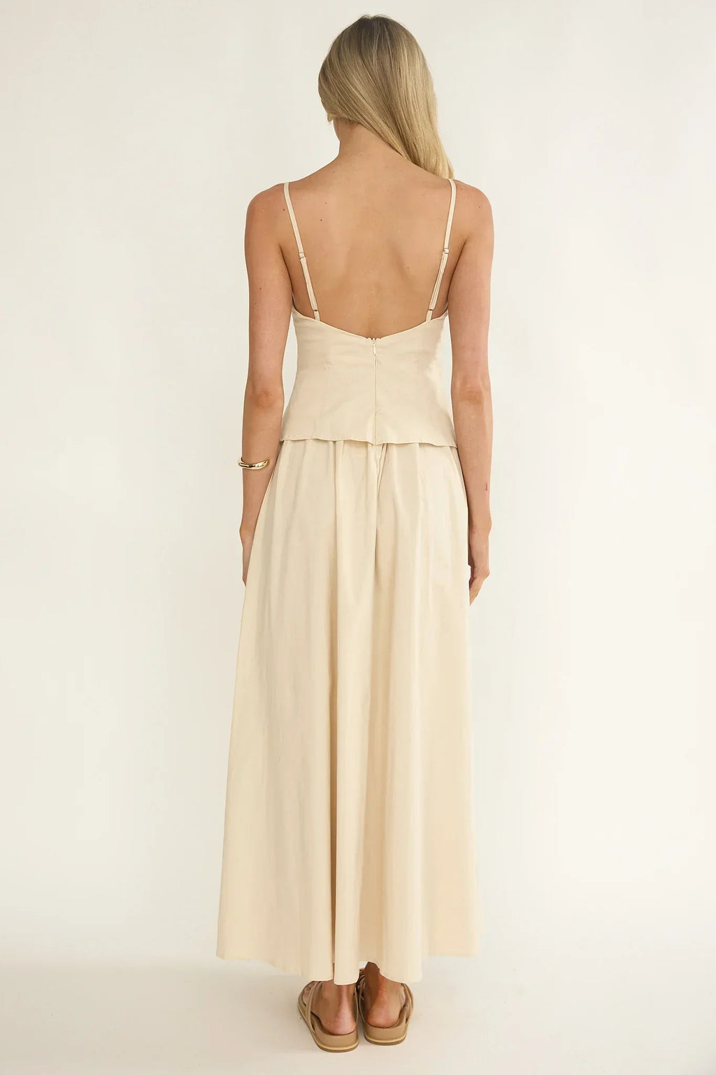 Antonita Cami Strap Maxi Dress Stone