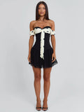 Presley Mini Dress Black Polka Dot