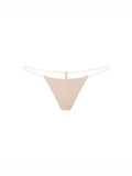 Seamless Clear Strap G-String Nude