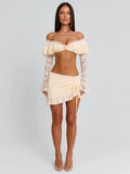 Marcella Mini Skirt Cream